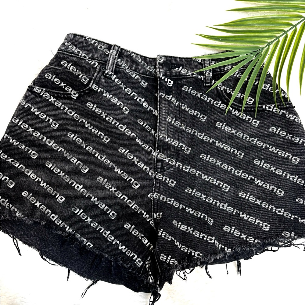 Alexander Wang Black Jean Shorts